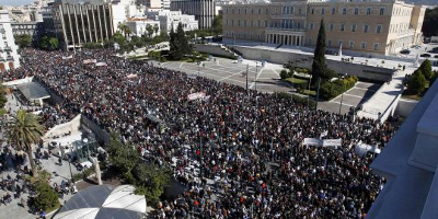 General strike in Grece